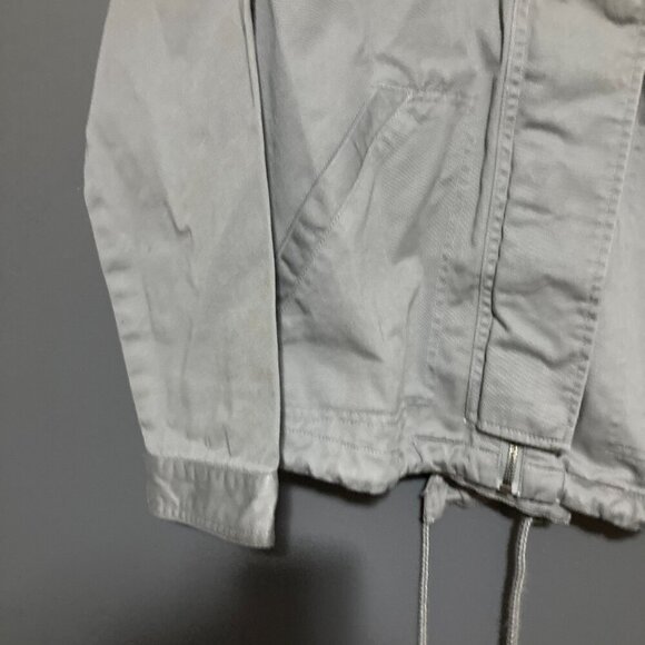 Roxy Women Size L Grey Windbreaker Jacket Surfer Geo Pattern Hood Lightweight - Picture 4 of 13